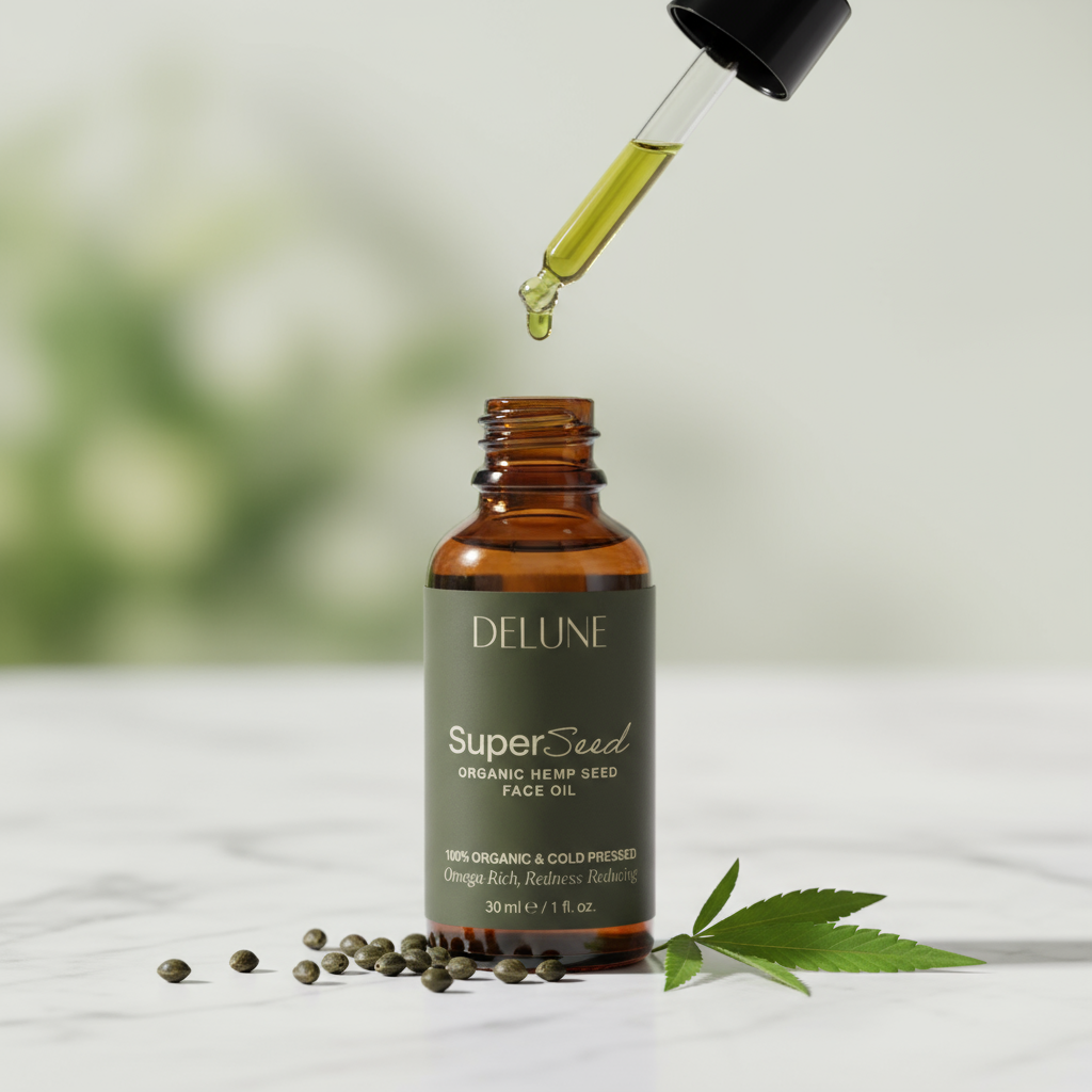 Super Seed – Óleo Facial Orgânico de Semente de Cânhamo | Delune Super Seed – Óleo Facial Orgânico de Semente de Cânhamo | Delune