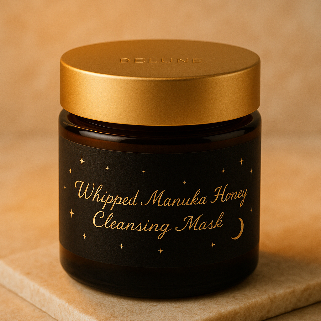 Máscara de limpeza com mel de Manuka batido