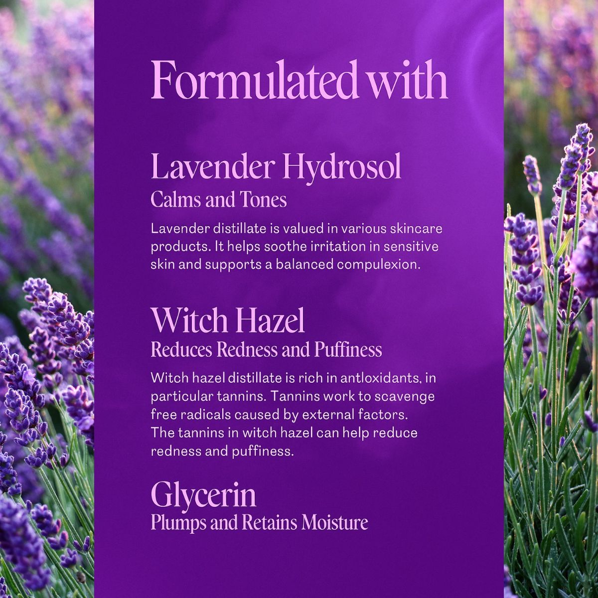 Tônico Hidrossol Calmante de Lavanda