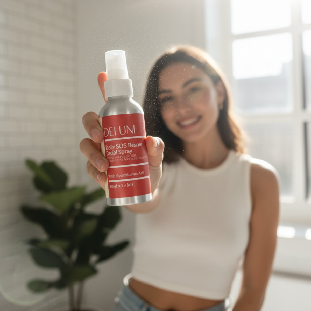 Spray facial diário SOS Rescue com ácido hipocloroso