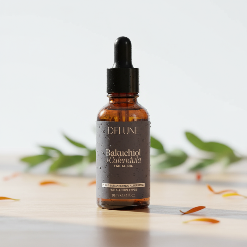 Bakuchiol + óleo facial de calêndula