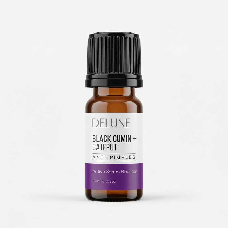 Booster de sérum ativo de cominho-preto + cajepute (Imperfeições)