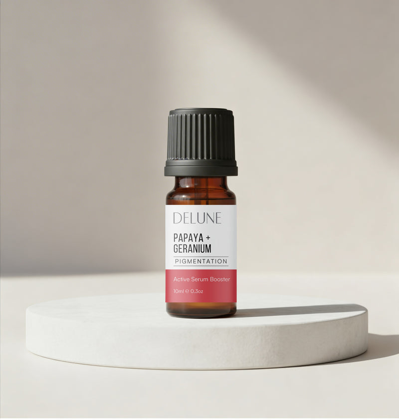 Booster de sérum ativo de mamão + gerânio (Hiperpigmentação)