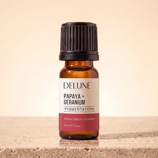 Booster de sérum ativo de mamão + gerânio (Hiperpigmentação)