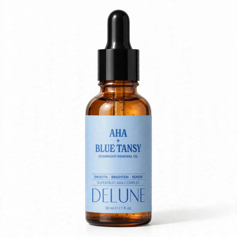 Óleo de renovação noturna AHA + Blue Tansy