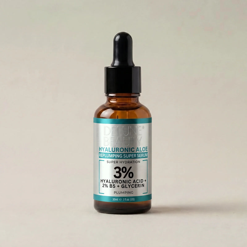 Sérum facial Hyaluronic Aloe B5 Delune, foto de estúdio