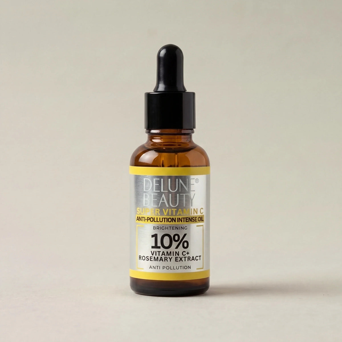 Óleo iluminador Super Vitamin C™ Delune, foto de estúdio