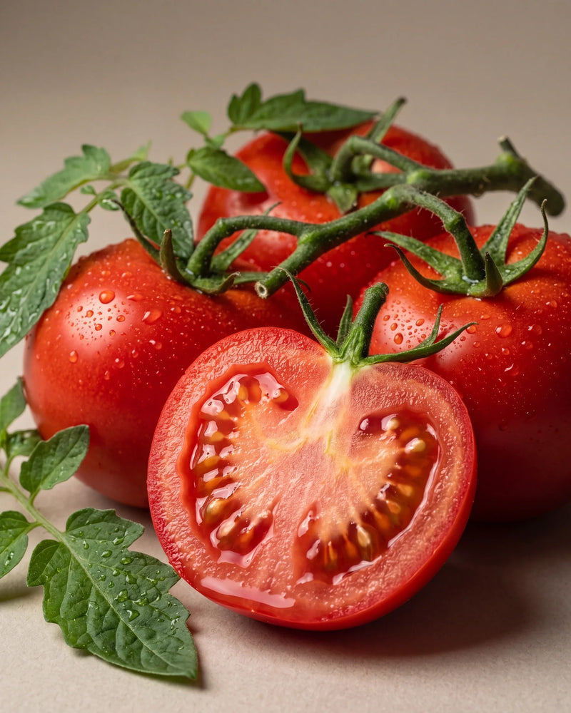 Óleo virgem de semente de tomate Delune, natureza-morta botânica