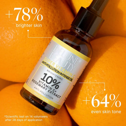 Óleo iluminador antipoluição Super Vitamin C™ 10% – Delune