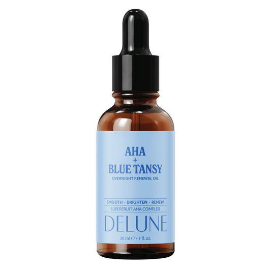 Óleo de renovação noturna AHA + Blue Tansy