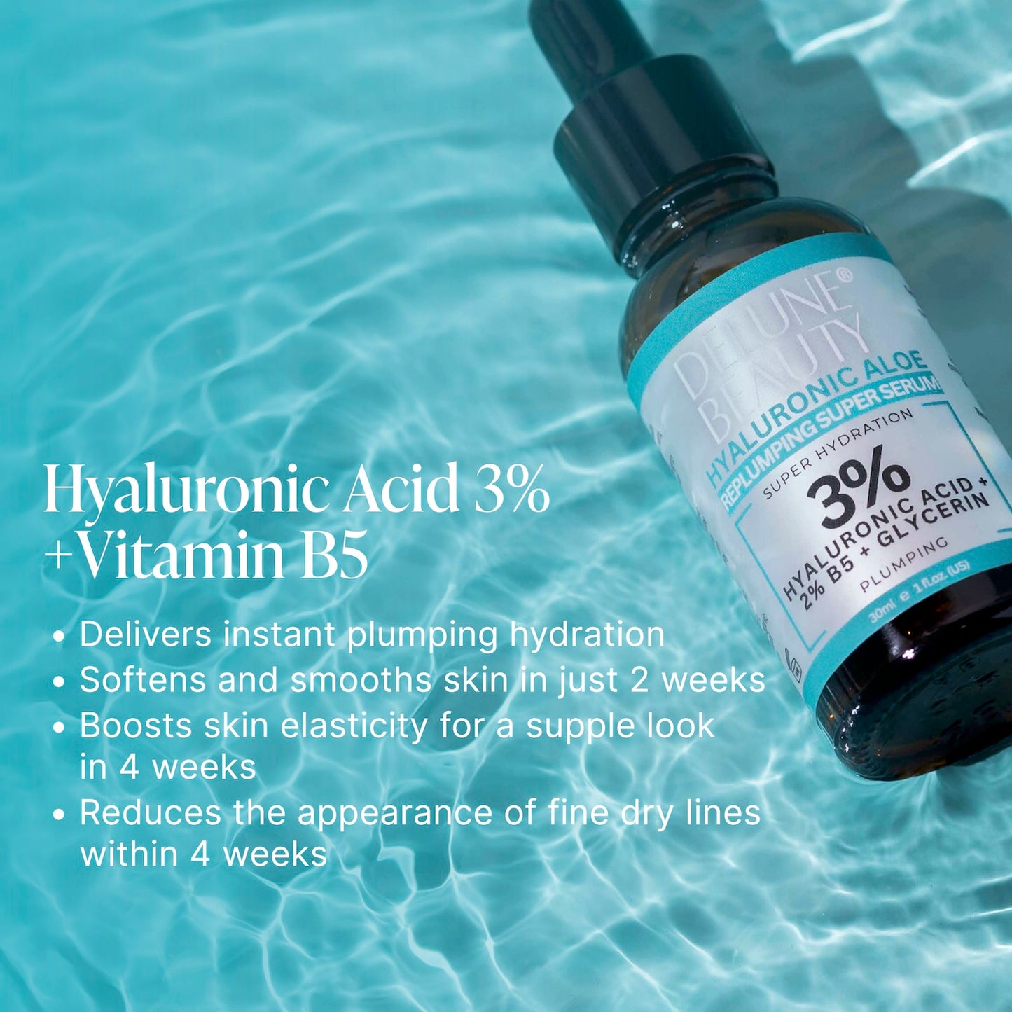 Sérum Facial 3% Hialurônico Aloe B5