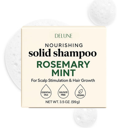 Shampoo em barra sólido com alecrim e menta - Scalp Boost · Crescimento capilar