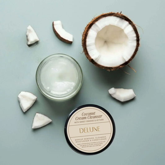 Limpador de creme de coco cru