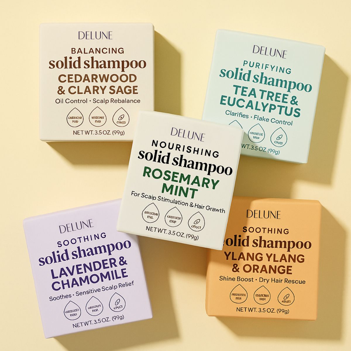 Shampoo em barra sólido com alecrim e menta - Scalp Boost · Crescimento capilar